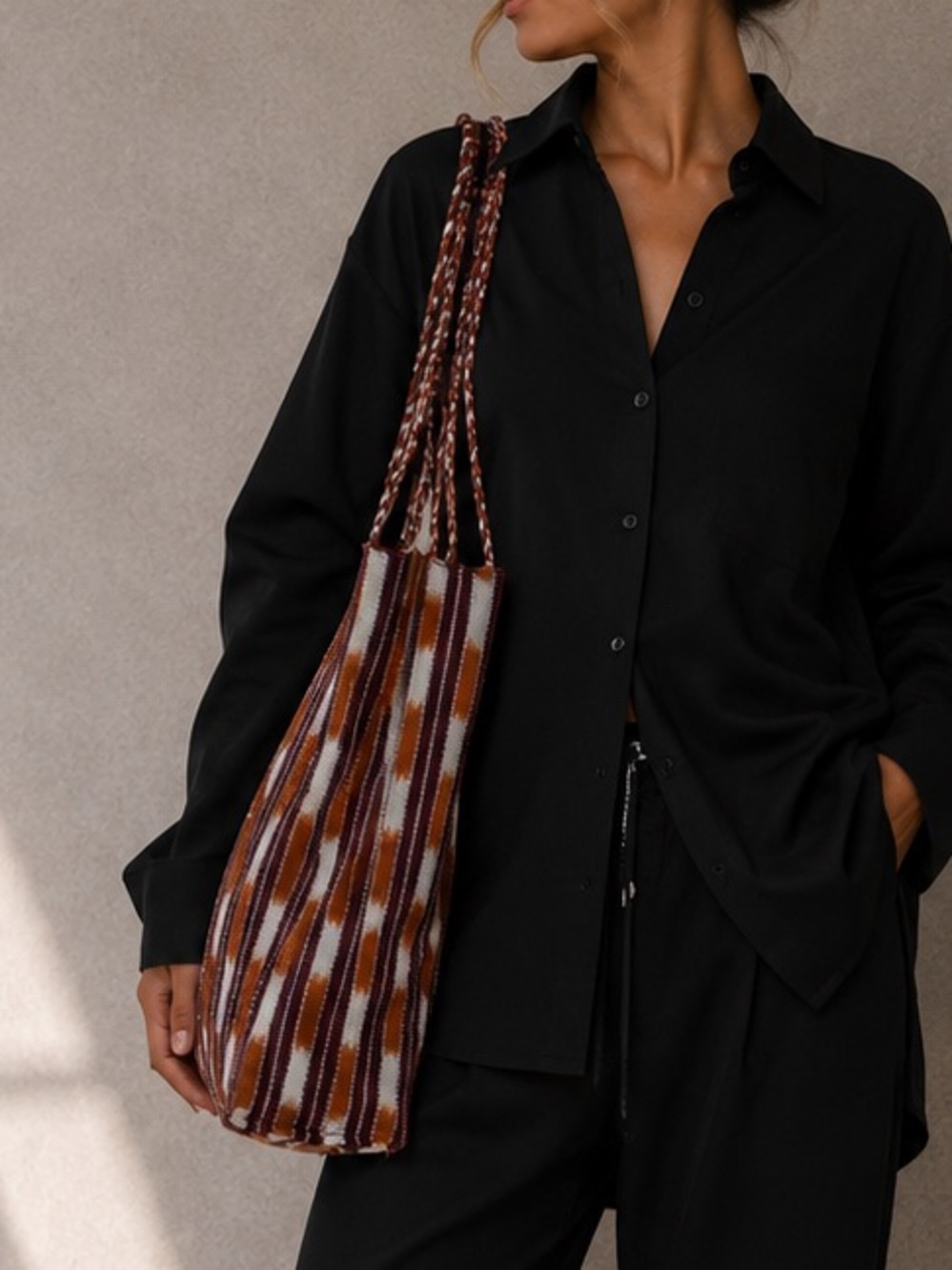 ARTISAN Guatemalan textile ethnic tote bag purse